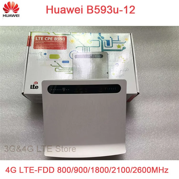 Разблокированный беспроводной маршрутизатор Huawei B593 100 Мбит/с 4G LTE FDD CPE Wi Fi со