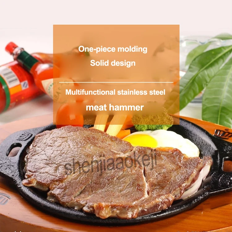 Коммерческий молоток для отбивания мяса integrated говядина из нержавеющей стали мясо молоток нежное мясо молоток sirloin мясо ряд инструмент бытовой 1 шт