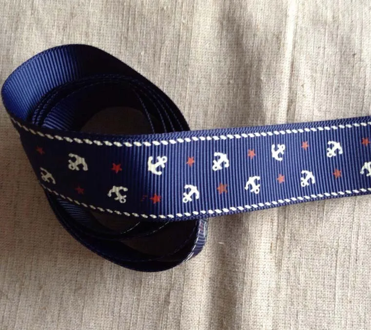 Печатные ремесленные одиночные прекрасные органзы/атласные ленты, DIY материалы ручной работы головной убор детский аксессуар для волос 2,5 см ширина 5 ярдов - Цвет: 9
