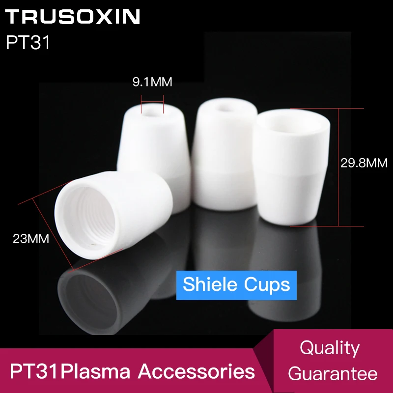 20 pcs PT31 Torch Consumables Cutting Shiled Cups  for  cut40 cut30 cut50 CT520 inverter plasma cutter