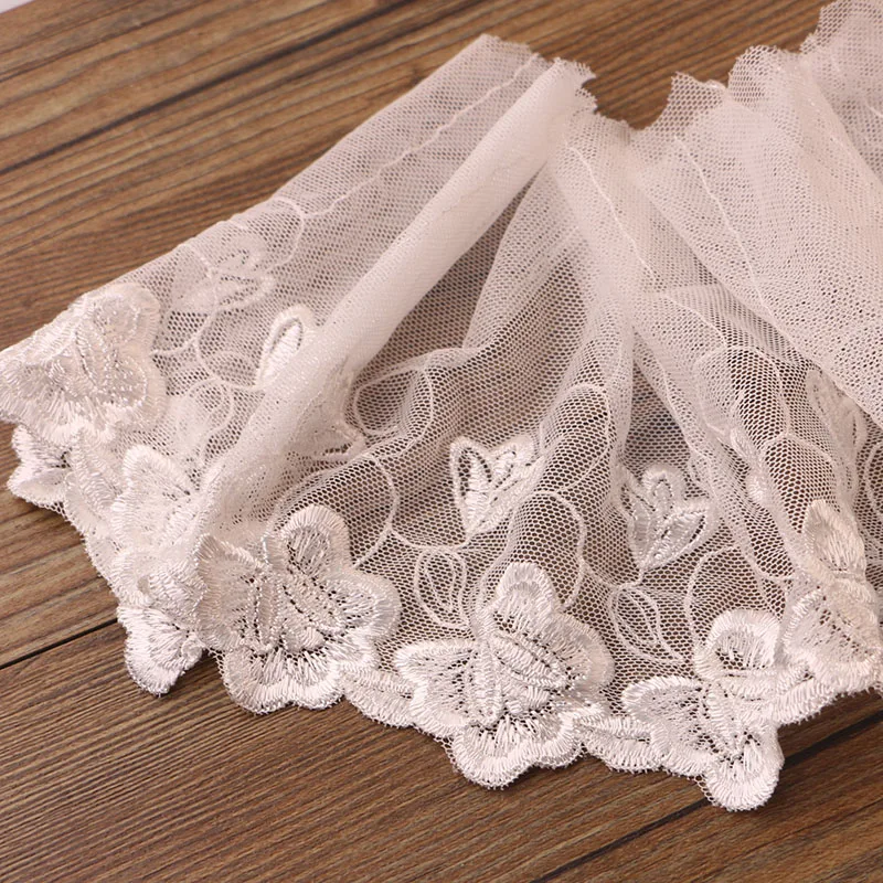 2yard 7-16cm White Lace Ribbon Handmade Trim Patchwork Material DIY Garment Sewing Accessories | Дом и сад