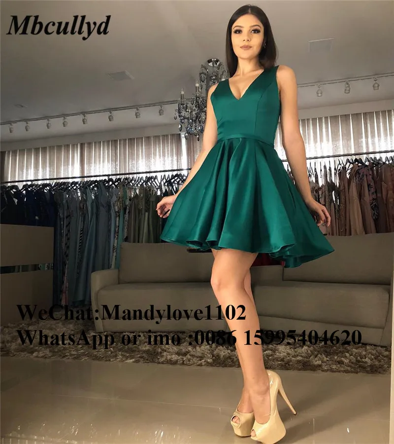 Mbcullyd темно зеленые короткие фотообои 2019 сексуальный V образный вырез с открытой
