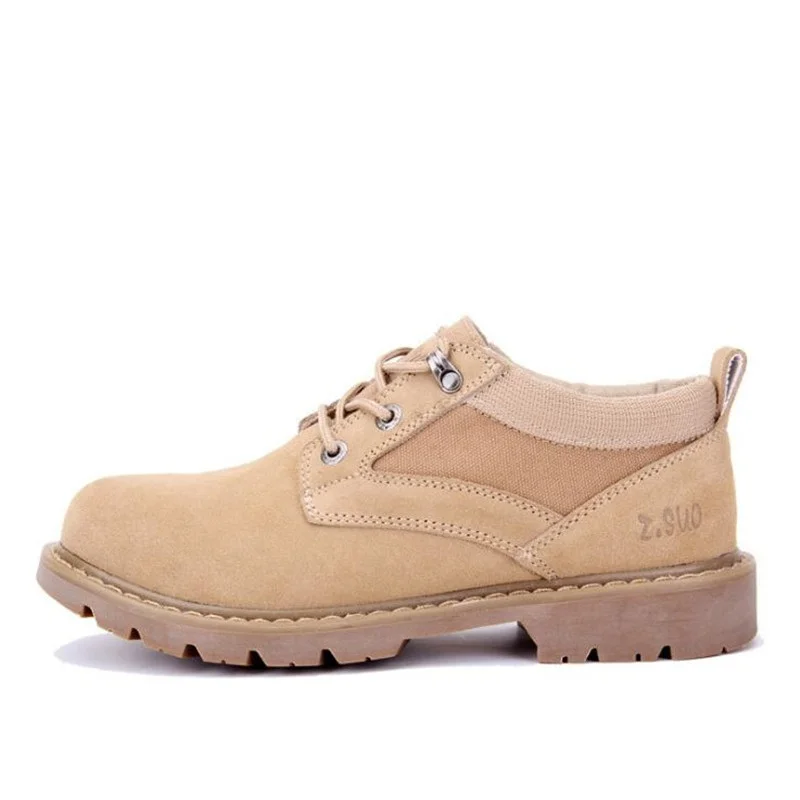 Новинка мужские ботинки замшевая обувь Мужские Модные дышащие рабочие Zapatos