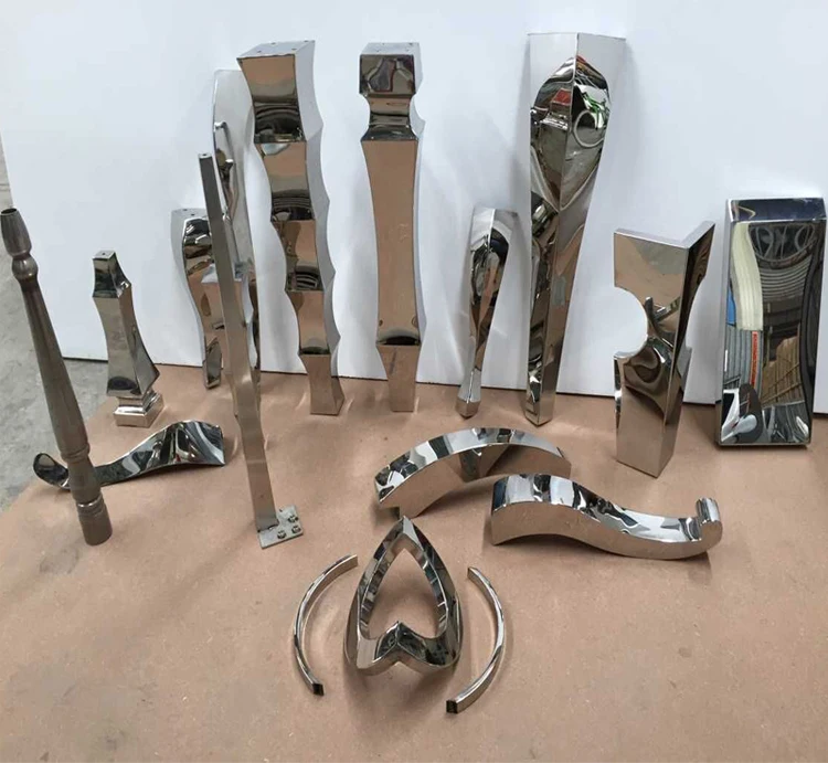 Стол из нержавеющей стали. Настольные ножки .. Металлические для мебели.