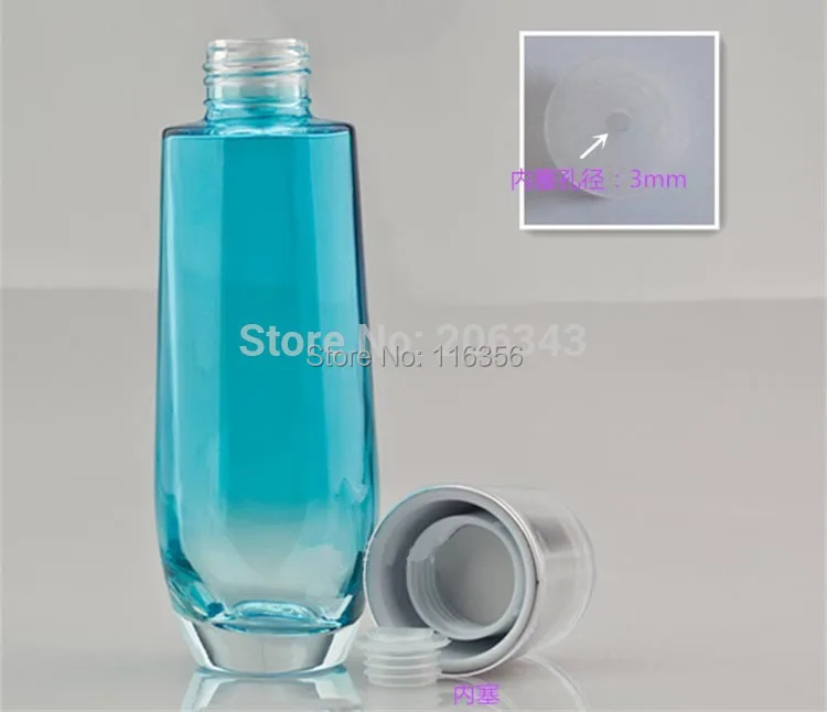 120 мл градиентная синяя стеклянная бутылка для тонера или лосьона упаковки