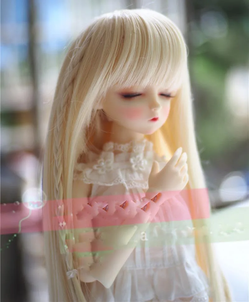 1/3 1/4 1/6 Bjd SD кукла парик модные светлые цвета прямой стиль высокая температура