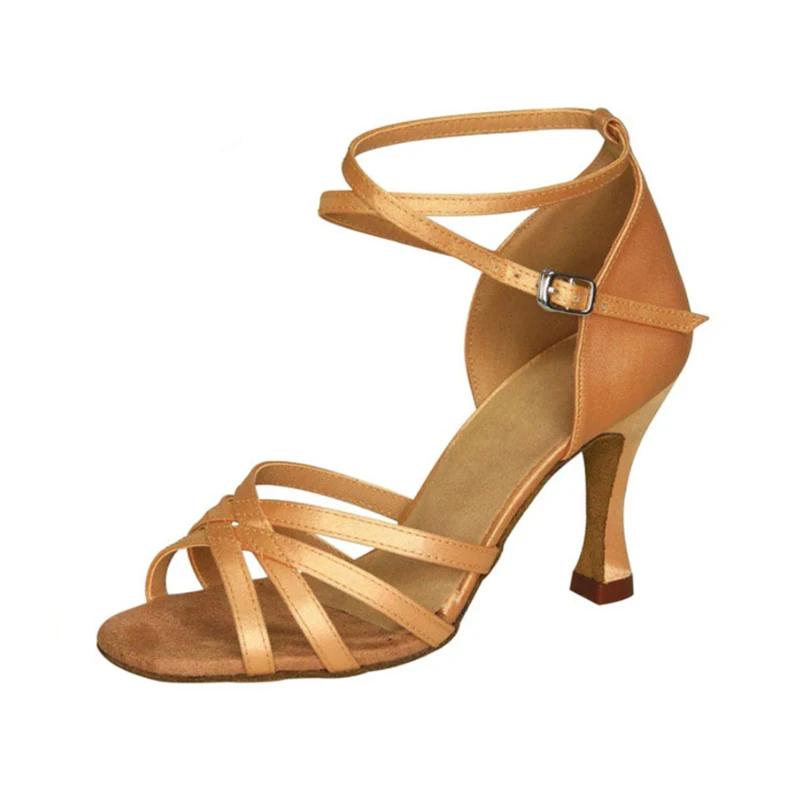 Бесплатная доставка темно-коричневая атласная кожаная подошва Meduim 5/6/7/8 Женская