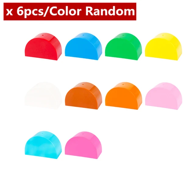 Diy-R508-11x6pcs Diy 6 шт./лот, кирпичи Duploe, строительные блоки больших частиц, аксессуары, обучающие игрушки для детей - Цвет: Diy-R508-11x6pcs