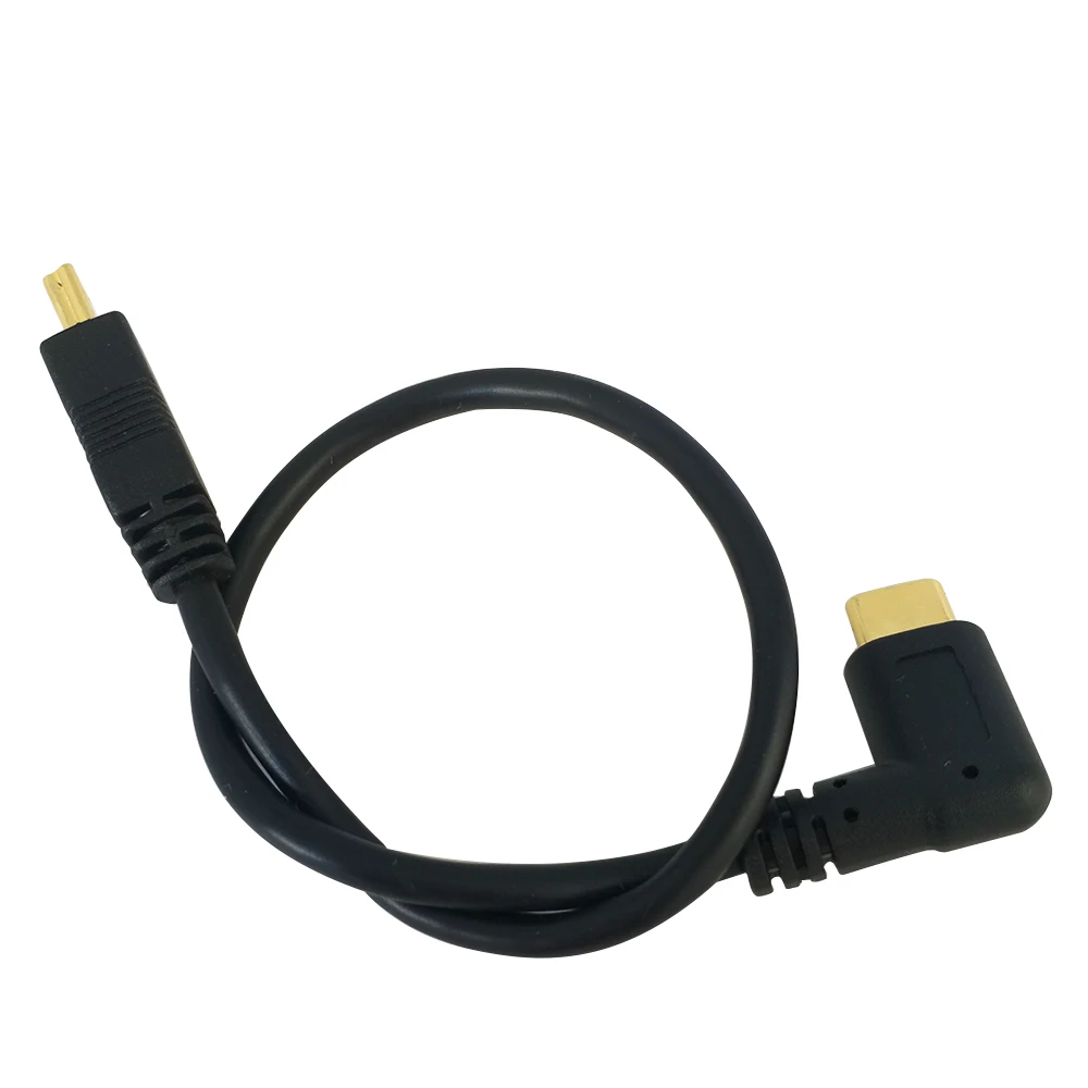 DANSPEED Mini USB кабель 5 Pin папа-папа USB 3,1 type C to Mini OTG кабель для передачи данных адаптер конвертер кабель для зарядки длина 25 см