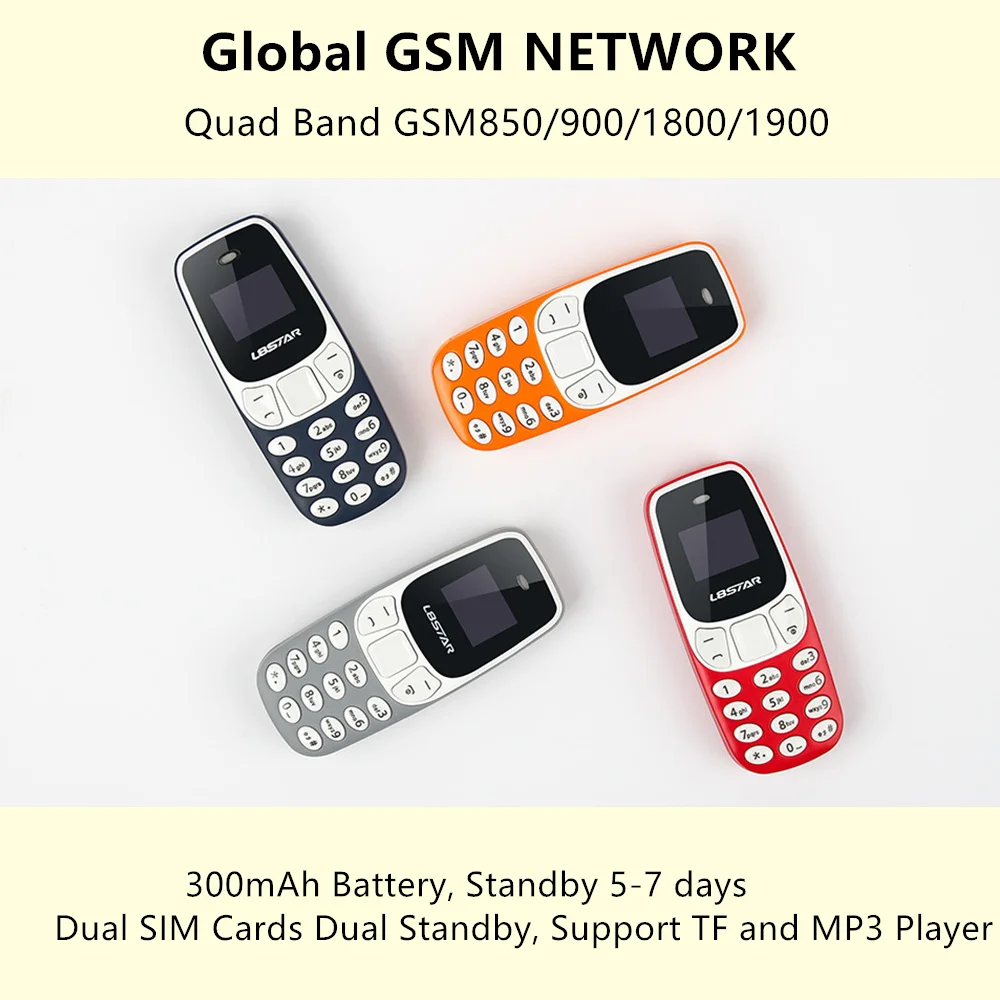 L8star BM10 мини мобильный телефон Dual Sim карты с MP3 плеер FM разблокированный сотовый