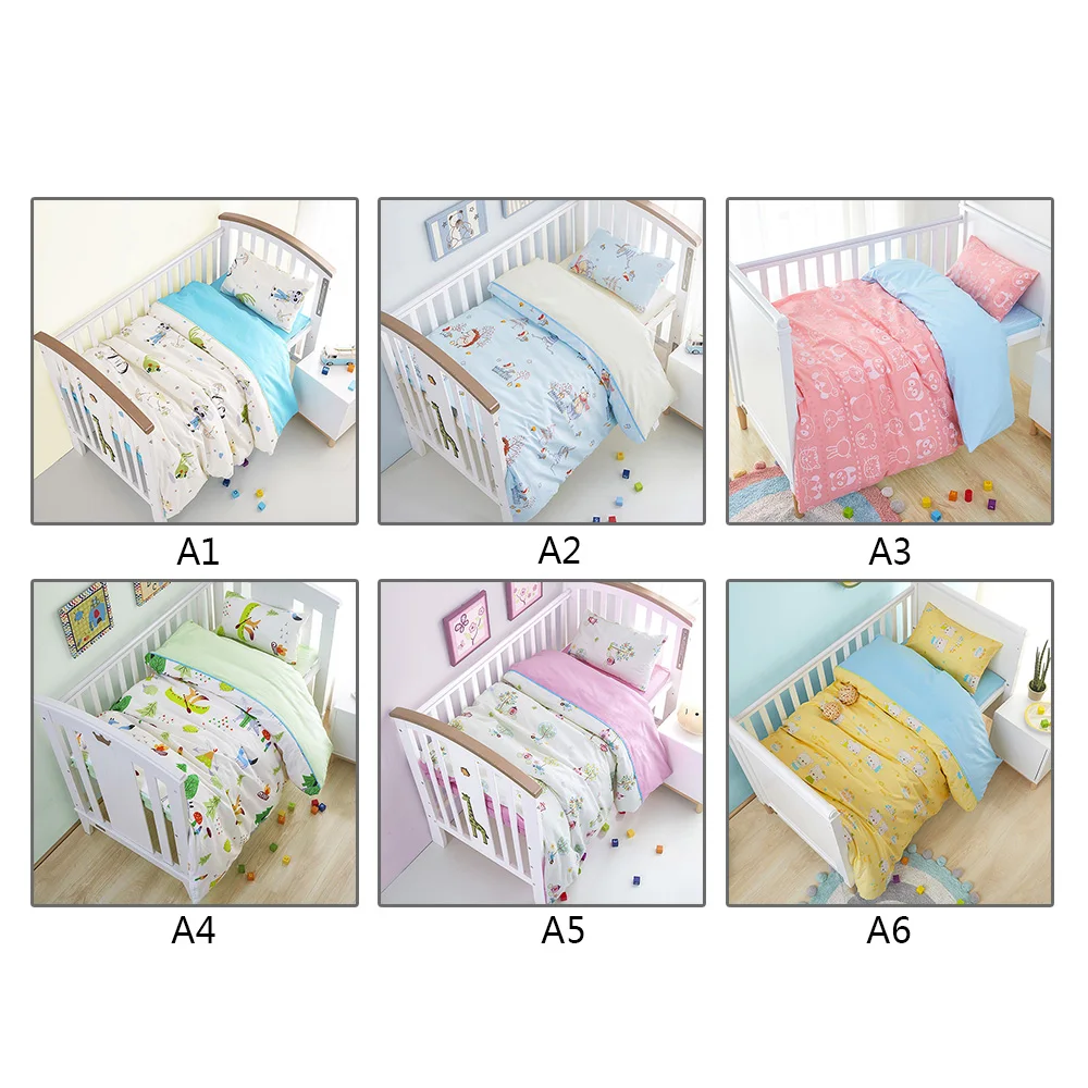 Комплект детского постельного белья из 3 предметов с пододеяльником и наволочкой
