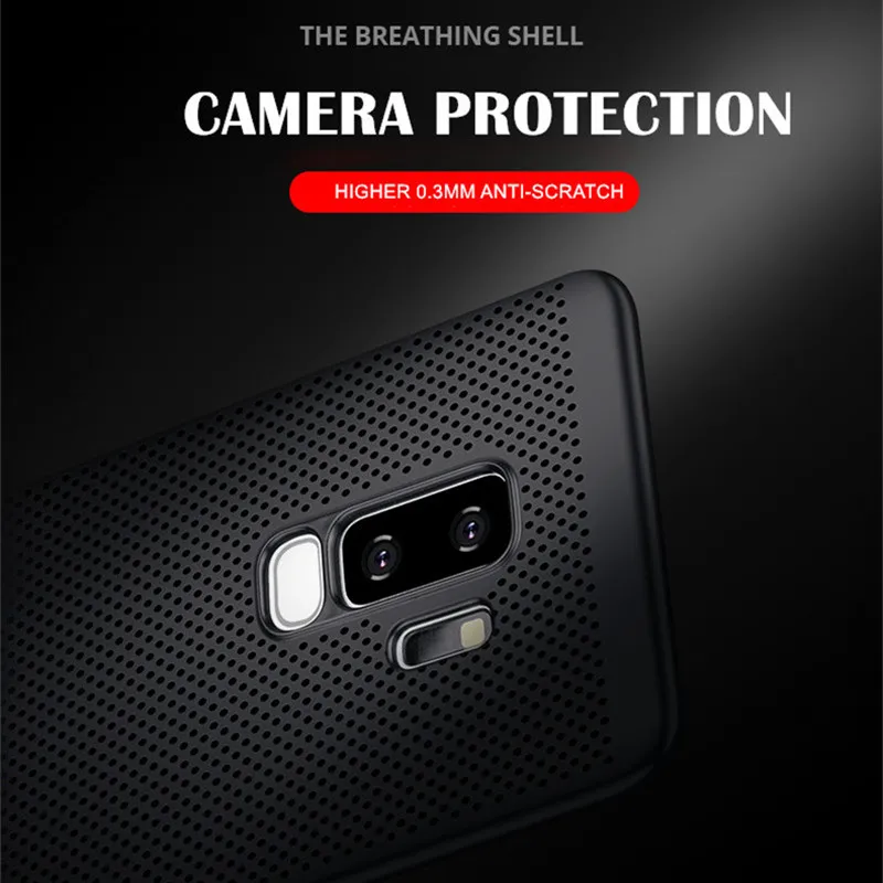 QINUO дышащий излучающий жесткий чехол для Samsung J8 J2 Prime Pro J4 2018 2017 2016 J5 J3 J7 Plus Max US EU