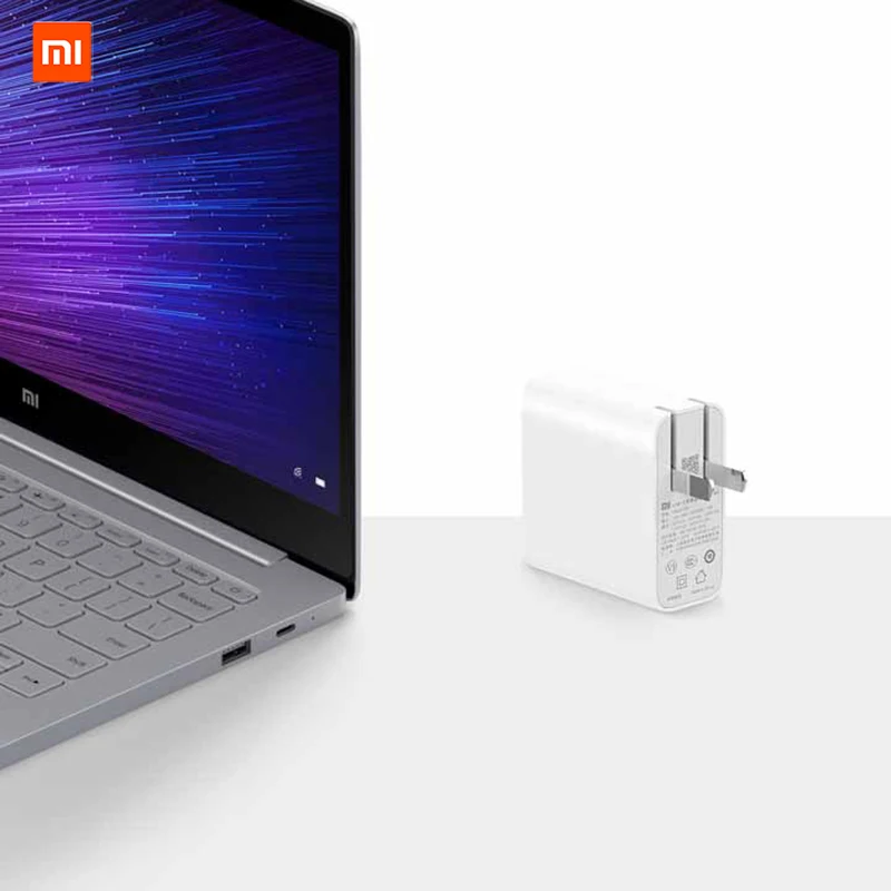 Оригинальный адаптер питания Xiaomi 65W Type C быстрое зарядное устройство Mi Notebook Air 13 3