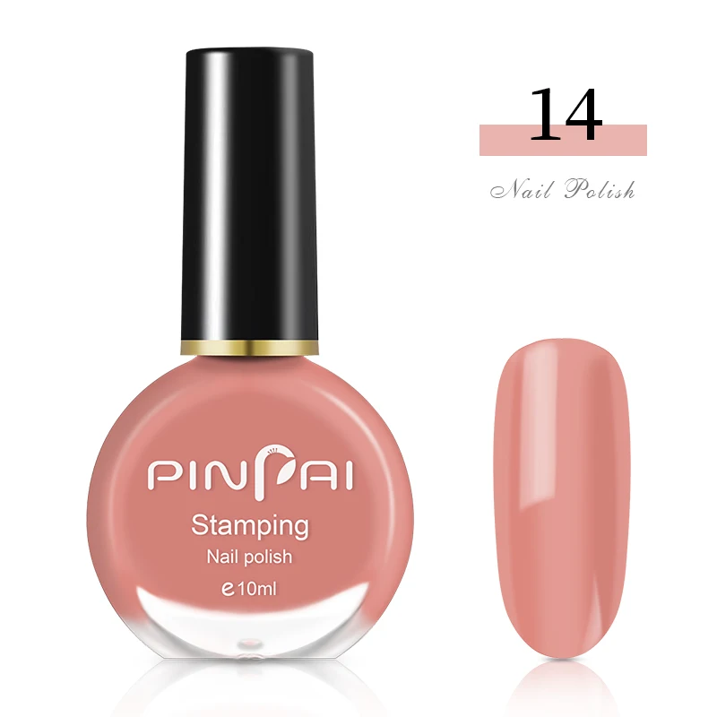 Color 14 Pinpai 10 мл Очищаемый на водной основе лак для ногтей с блестками быстрая сушка легкое удаление Nagellak Маникюр цветная краска Vernis лак для ногтей - Цвет: Color 14