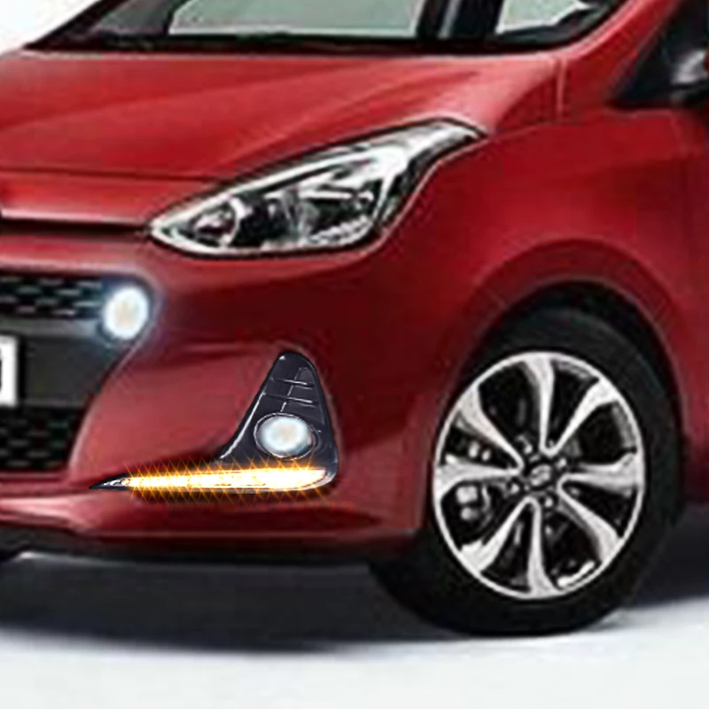 Roadotcar дневные ходовые огни для Kia Rio K2 2017 2018 желтый Поворотная сигнальная лампа