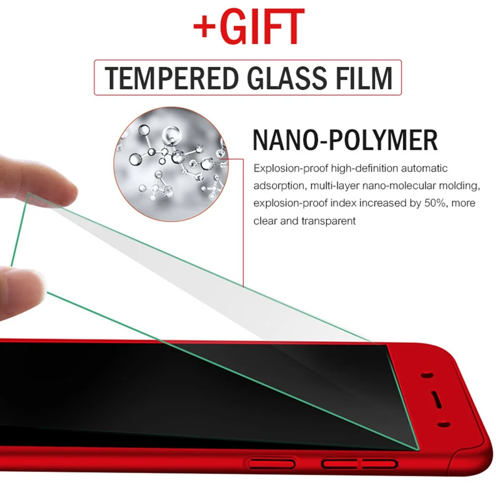 Cover For Xiaomi Redmi Note 6 Pro 5A 4X 4 3 Case 360 Full 6A 5 Plus S2 4A Shockproof With Glass |