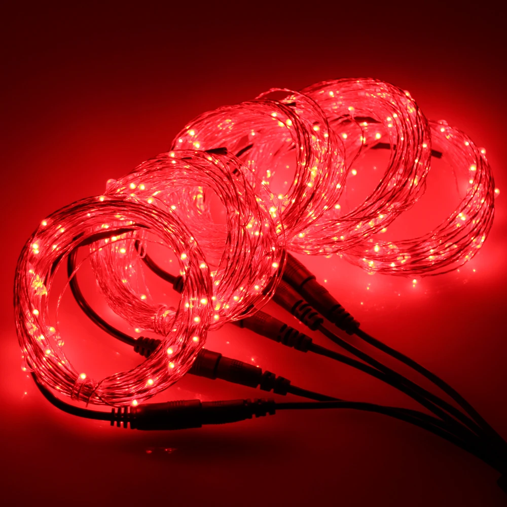 5 * 33Ft 100 LED подключаемый наружный звездный свет медный провод струнные