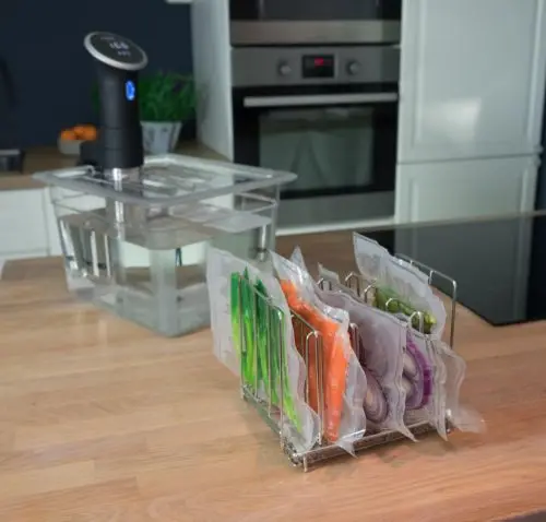 Sous Vide стойка 7," x 6" вакуумный мешок сепаратор для циркуляторов погружения