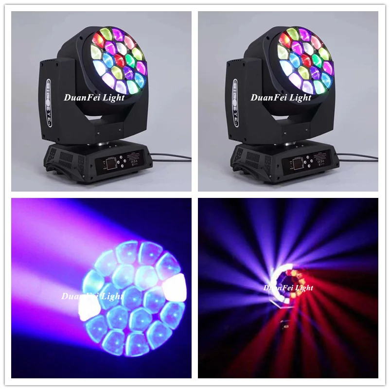 10 шт./лот 19x15 Вт 4 в 1 rgbw led большие глаза с движущейся головкой зумом головкой|bee
