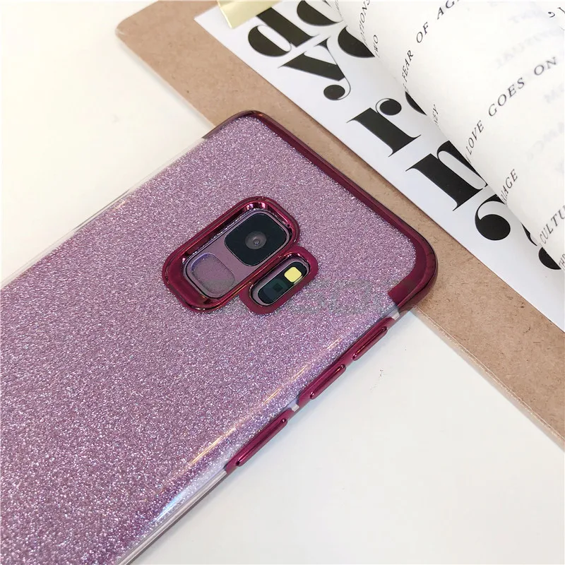 Мягкий чехол из ТПУ градиентного силиконовый для samsung Galaxy S8 S9 плюс S7 S6 edge Note 8 9 J5 J7 A5