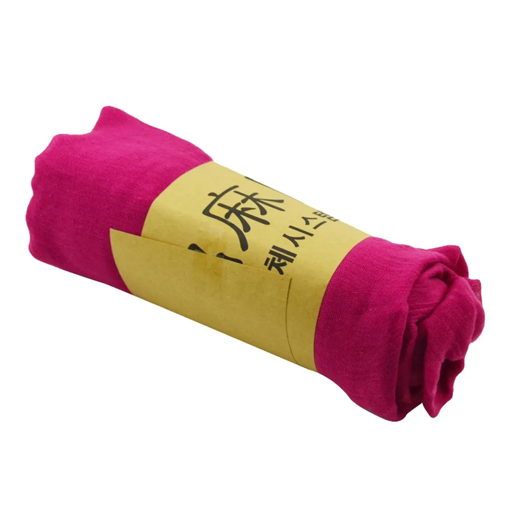 Шарф женский зимний/осенний шарф карамельного цвета шали из льна и хлопка теплый