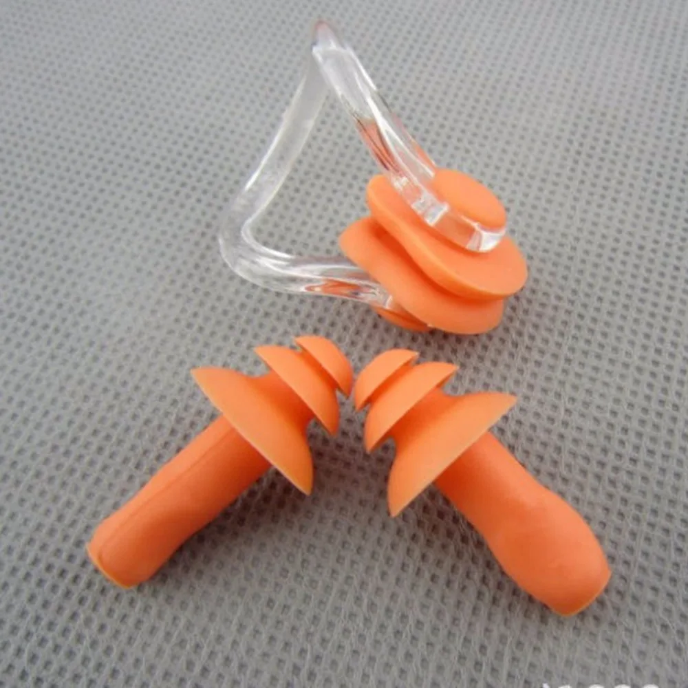 

1/2/5 sets Silicone Nasal Splint Waterproof Earplug Pool Piscinas Accessories diving Swimming Multi snorkel mask scuba surf boat