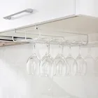 Подставка для бокалов, настенная стойка из нержавеющей стали для кухни и бара, цвет шампанского