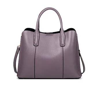Light purple Beep новая женская сумка из натуральной кожи, роскошная модная Высококачественная сумка-тоут из воловьей кожи, женские сумки через плечо, сумки через плечо для женщин - Цвет: Light purple