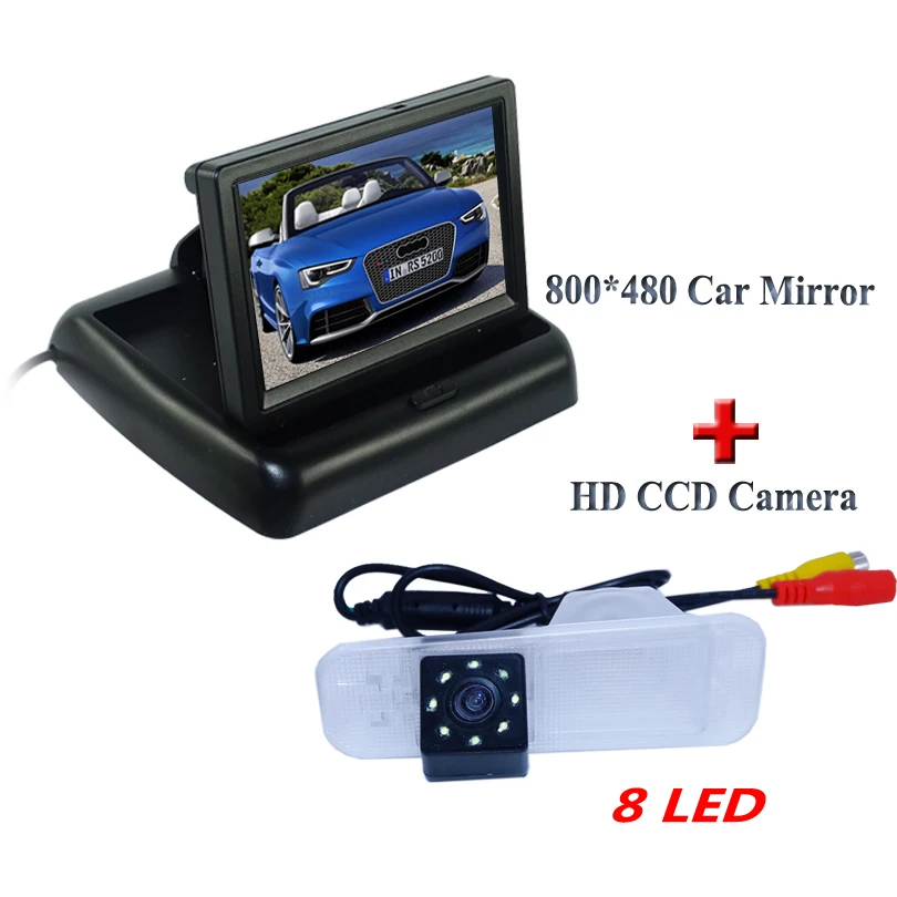 

Auto car parking camera ccd image sensor and 8 led beautiful lights +800*480 black car monitor In-Dash for Kia K2 Sedan