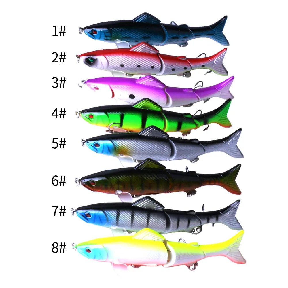 1 шт. приманка для рыбной ловли Minnow 125 мм 19 г Мульти шарнирные секции кренкбейт искусственная жесткая приманка басовый Троллинг Щука инструменты для ловли карпа