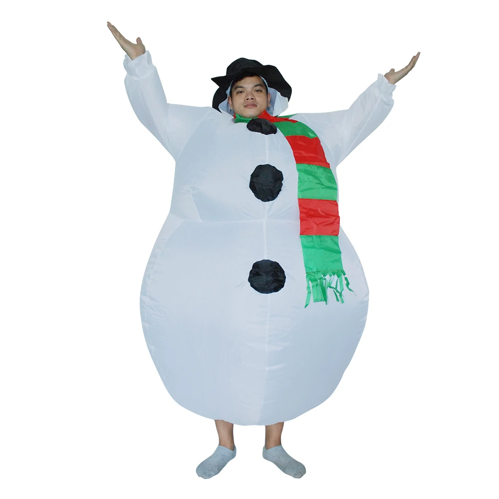 

Halloween Christmas Purim Carnival Inflatable Snowman Costume Adult Fancy Dress Costumes Cosplay Stag Hen Night Party