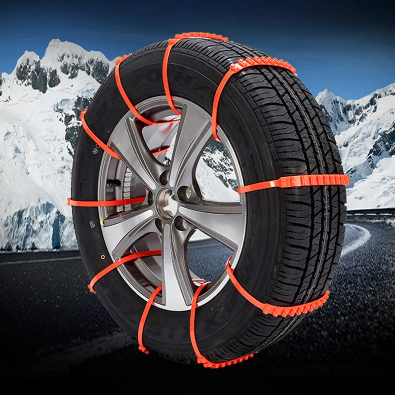 

Hot 10Pcs Winter Anti-skid Chains fo Car Snow Wheel Tyre Tire Thickened Tendon