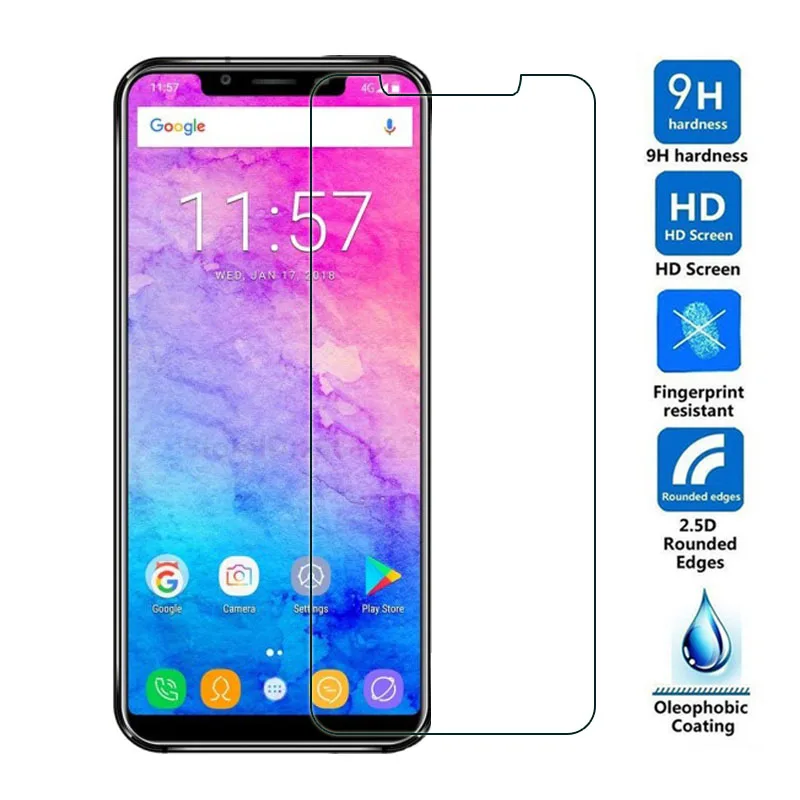 Защитное стекло Oukitel C12 Pro закаленное для C11 OUKITEL U23 Plus защитная пленка | Мобильные