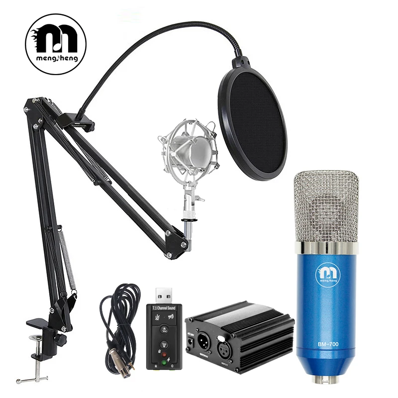 Phantom Мощность и новый BM700 емкость микрофон профессиональный КТВ караоке Studio