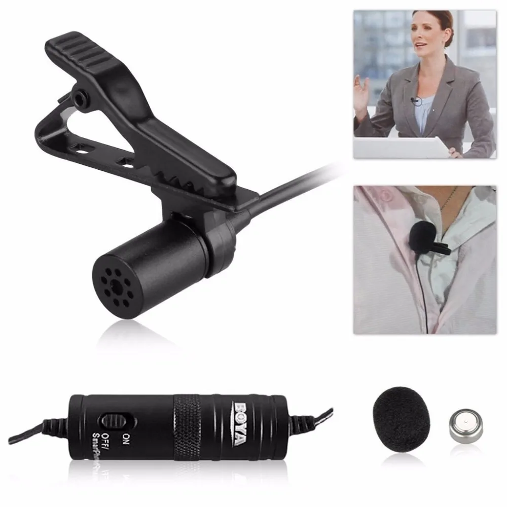 Boya BY M1 6 м Label Lavalier конденсаторный микрофон 3 5 мм с осьминога Штатив для смартфонов