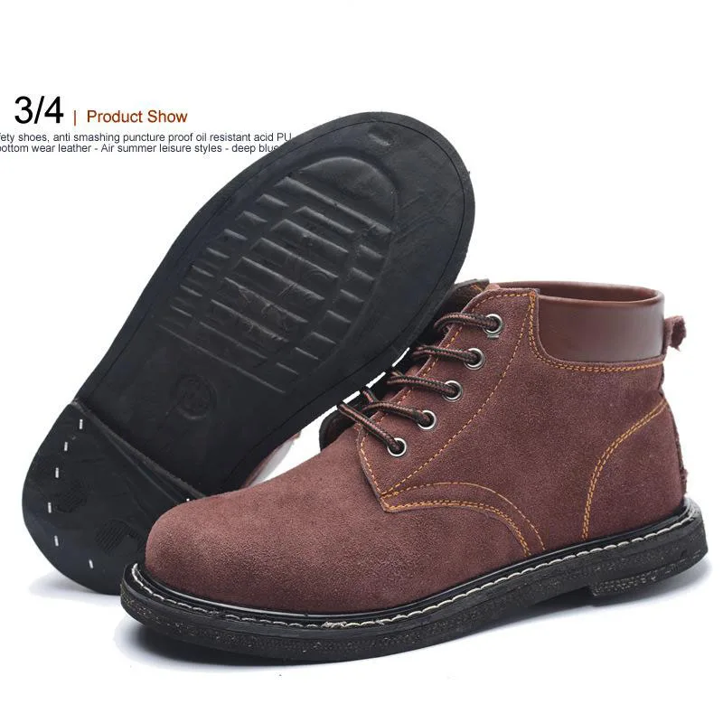 Защитная обувь со стальным носком защитные ботинки для мужчин рабочая мужская