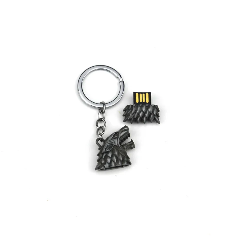 Игра престолов дом Старк диревольф голова USB флэш накопитель 8 ГБ Магнит набор