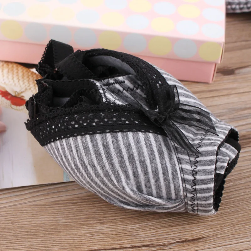 Комплект нижнего белья в японском и южнокорейском стиле бюстгальтер полоску без