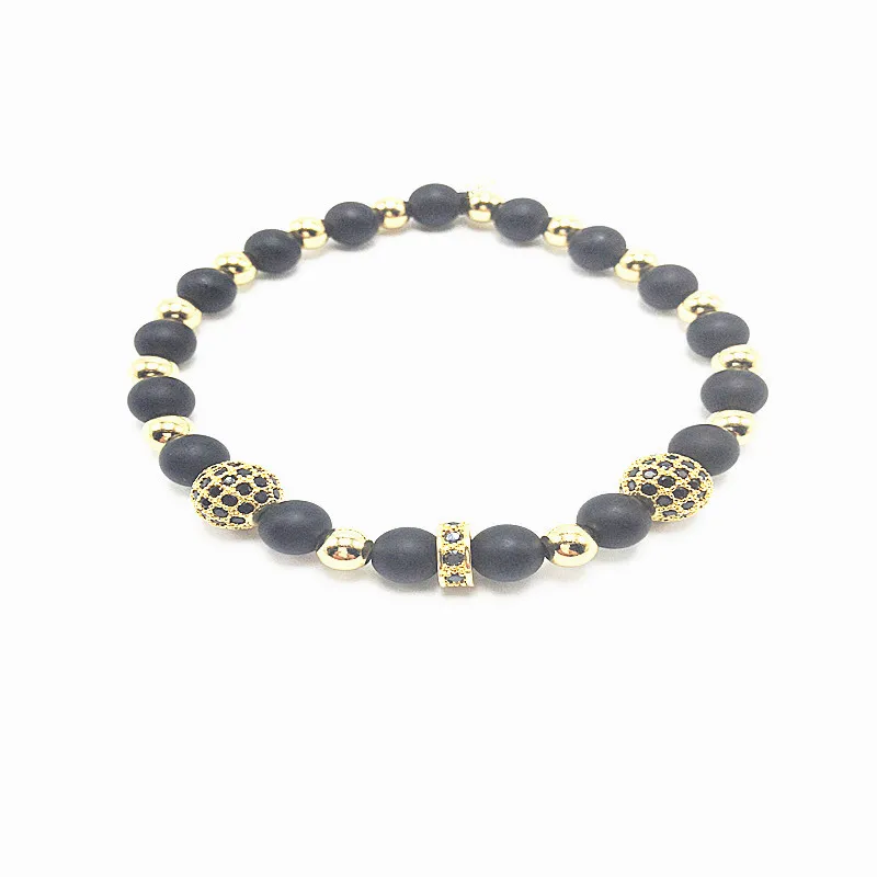 Мужской матовый браслет 1 шт. 8 мм 18K|bracelets for|bead braceletbracelet for men |