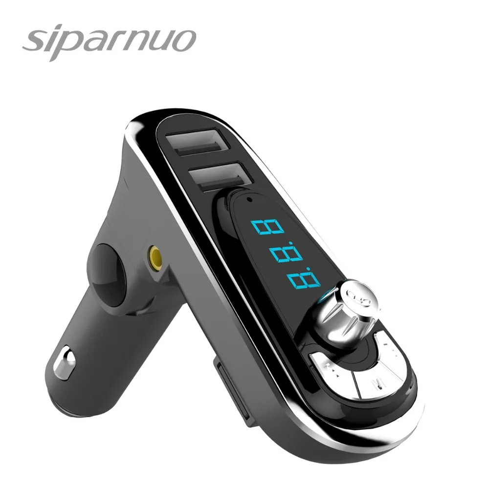 Siparnuo фм модулятор12 24 В автомобильный fm трансмиттер Bluetooth передатчик MP3 Silver FM