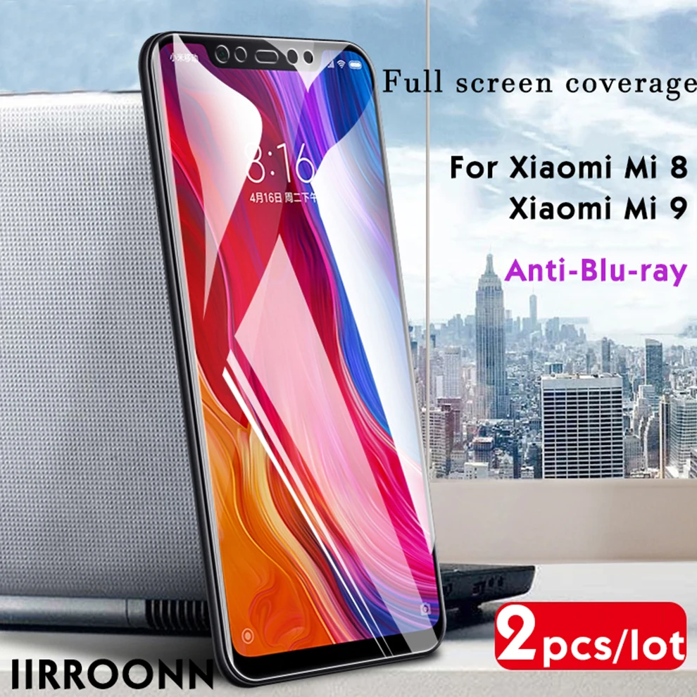 2 шт./лот 6D закаленное стекло для Xiaomi mi 9 mi 8 mi 8 lite защита экрана полное покрытие стекло для Xiaomi mi 9 mi 8 защитная пленка