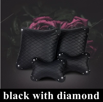 4pcs black 1 DINGDIAN 4 шт. Автомобильная подушка для шеи, автомобильная поясная поддержка, автомобильный стиль, интерьер для HAFEI HAIMA HYUNDAI Iran Khodro JACK JEEP LANCIA - Название цвета: 4pcs black 1