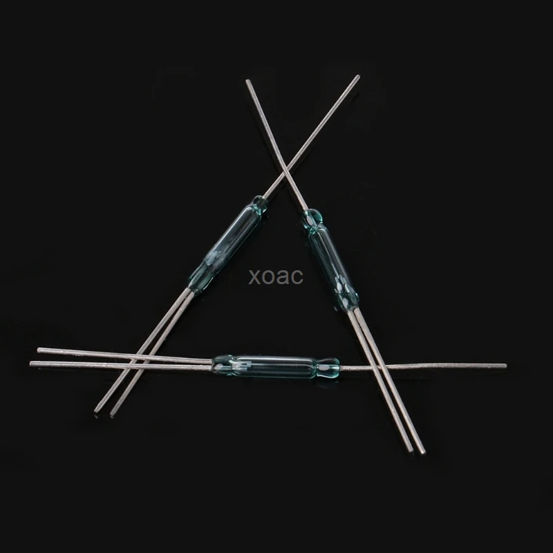 10 шт. 2.5X14mm 4 Вт 3-контактный стеклянный геркон реле магнитные переключатели N/O N/C SPDT
