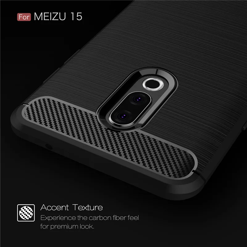 Для Meizu 15 чехол противоударный Мягкий ТПУ силиконовый Матовый Бампер для