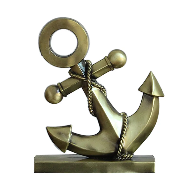 Anchor home decoration accessories for living room desk ornaments decor vintage Metal Style Marine office Bar bedroom | Дом и сад