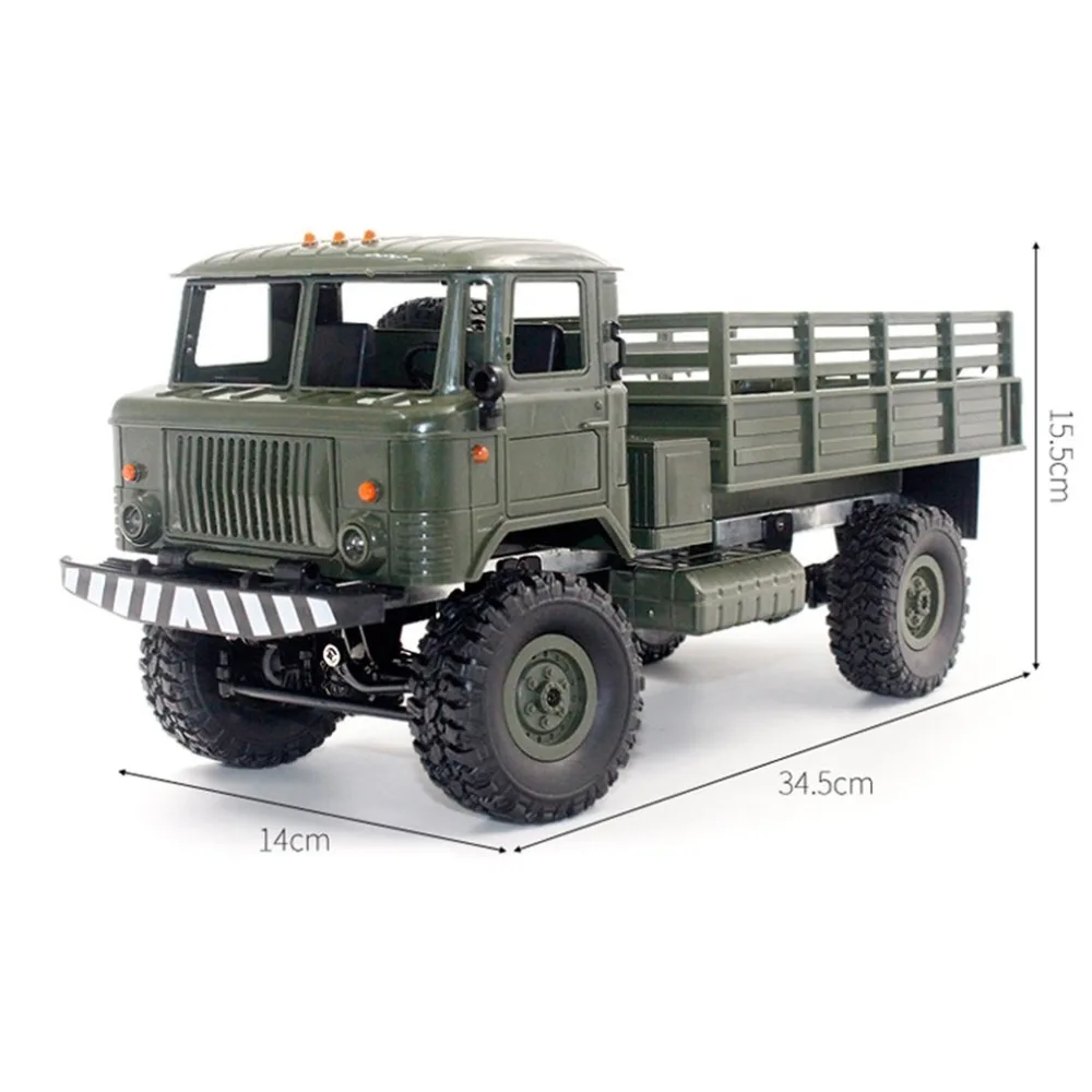 RC B 24 1/16 Военный Грузовик Рок Гусеничный армейский автомобиль Комплект с мотором