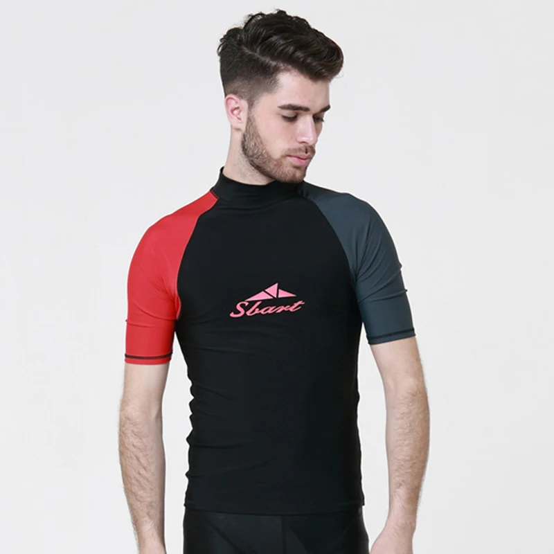 SBART Мужской гидрокостюм для серфинга и подводного плавания виндсерфинга топы UPF50