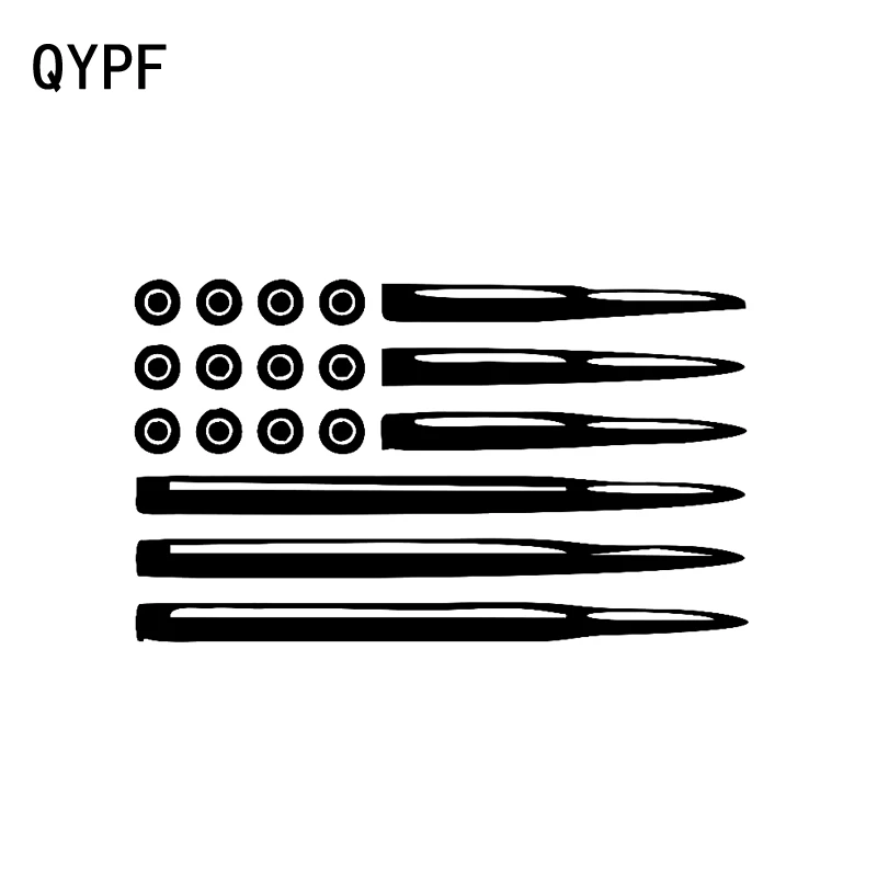 QYPF 17 2 см * 10 Уникальный американский флаг пули пистолет виниловая