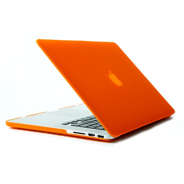 Orange Модный жесткий матовый чехол для ноутбука Apple Macbook, Чехол Air Pro retina 1" 12" 1" 15" с/без сенсорной панели, цветов - Цвет: Orange