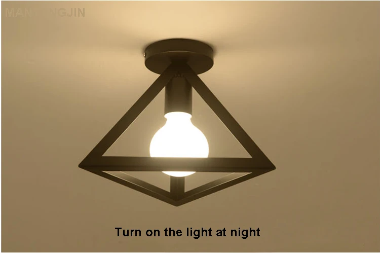 Черные потолочные светильники в скандинавском стиле с розеткой E27 модные